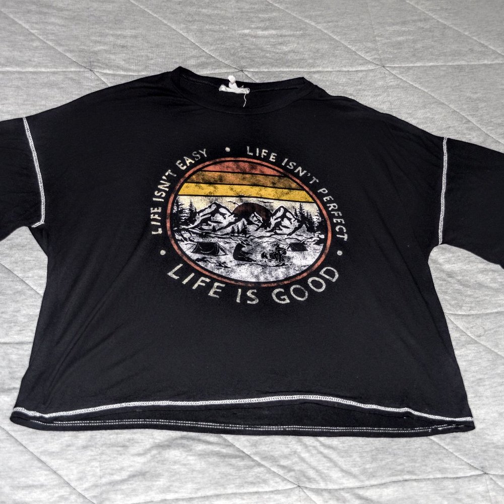 Black graphic t-shirt